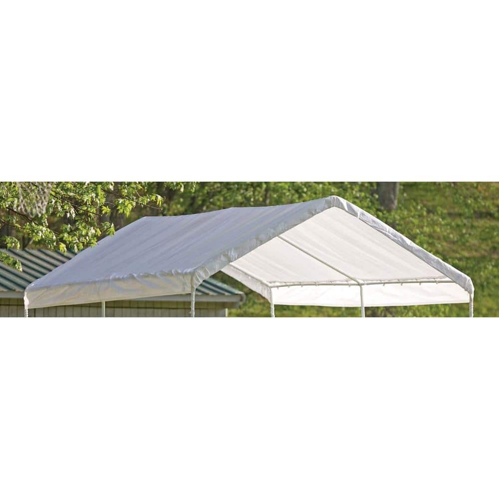 ShelterLogic 10' x 20' White Waterproof Canopy Replacement Cover