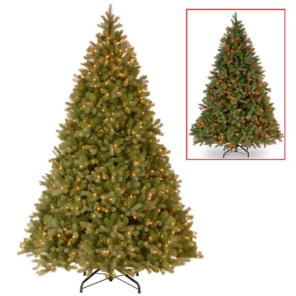 National Tree Company 9 ft. PowerConnect Downswept Douglas Fir Artificial Christmas Tree with Dual Color LED Lights