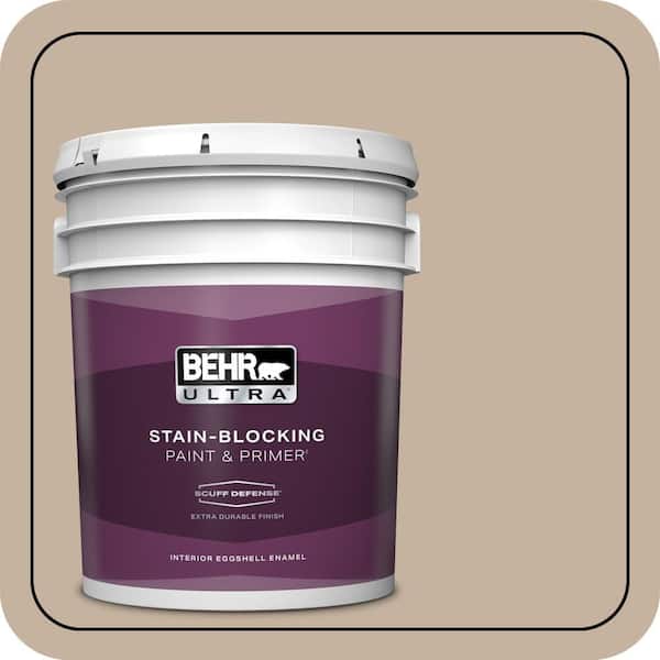 BEHR ULTRA 5 gal. #MQ2-32 Mink Haze Extra Durable Eggshell Enamel Interior Paint & Primer