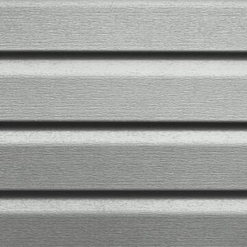 Ply Gem Take Home Sample Transformations Double 4.5 in. x 24 in. Dutch Lap Vinyl Siding in Pewter TR45SAMPLNP
