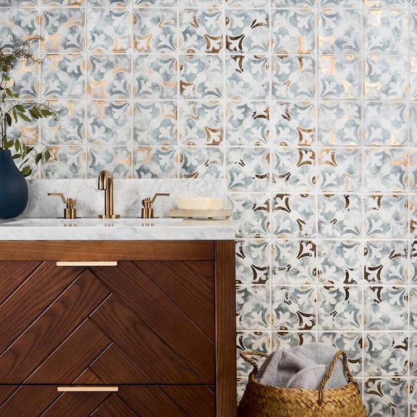 Ivy Hill Tile Paula Purroy Catalan Bossa 5.11 in. x 5.11 in. Matte