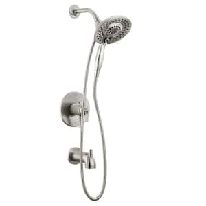 Saylor In2ition 1-Handle Wall Mount Tub and Shower Trim Kit in Stainless (Valve Not Included)