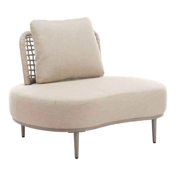 Ruhe Outdoor Collection Beige Olefin Accent Chair