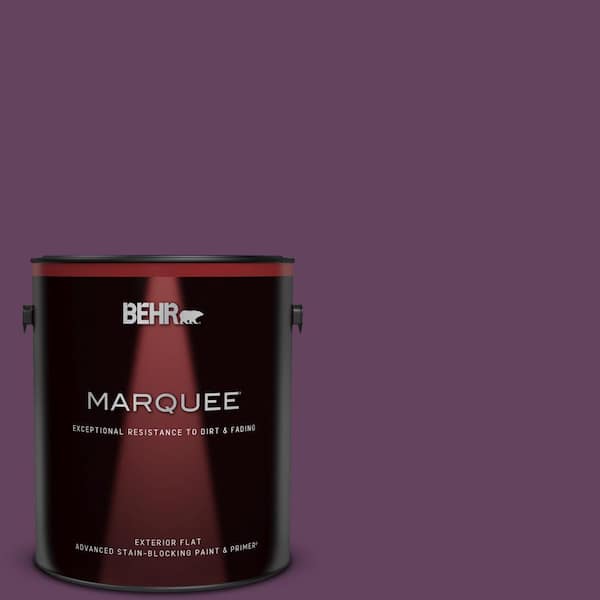 BEHR MARQUEE 1 gal. #BIC-36 Grape Fizz Flat Exterior Paint & Primer