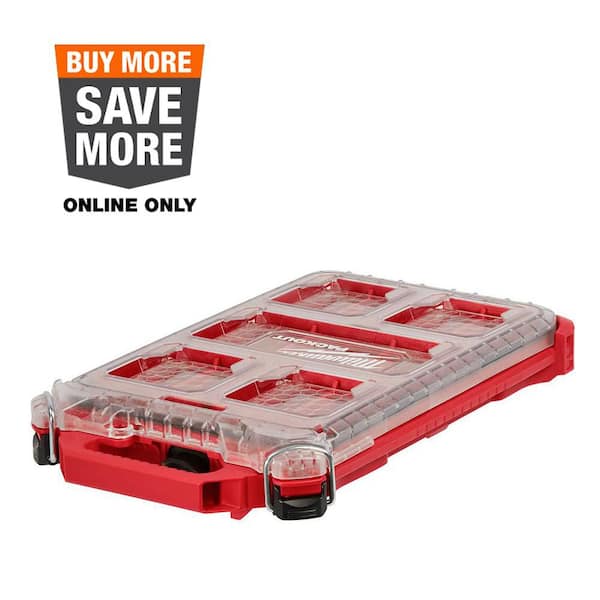 PACKOUT 5-Compartment Low-Profile Compact Small Parts Organizer