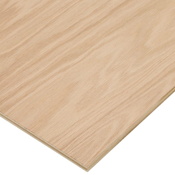 Columbia Forest Products 1/2 in. x 2 ft. x 4 ft. PureBond Red Oak Plywood Project Panel (Free Custom Cut Available)
