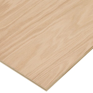 1/2 in. x 2 ft. x 8 ft. PureBond Red Oak Plywood Project Panel (Free Custom Cut Available)