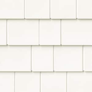 NovikShake 16.6 in. x 47 in. NP Northern Perfection Polymer Siding in White (11 Panels Per Box, 48.8 sq. ft.)