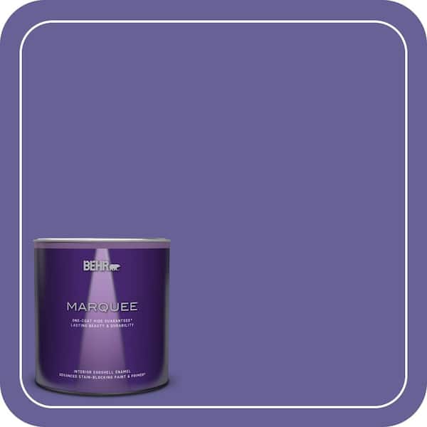 BEHR MARQUEE 1 qt. #T15-13 Prime Purple Eggshell Enamel Interior Paint & Primer