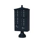 Vital 16-Mailboxes 2-Parcel Lockers 1-Outgoing Pedestal Mount Cluster Box Unit