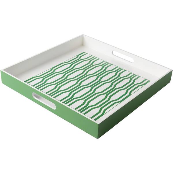 Artistic Weavers Rocry Grass Green 15.7 in. Decorative Tray