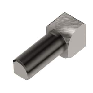 Rondec Brushed Nickel Anodized Aluminum 3/8 in. x 1 in. Metal 90 Degree Inside Corner