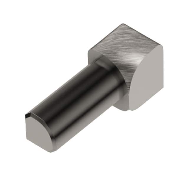 Schluter Rondec Brushed Nickel Anodized Aluminum 3/8 in. x 1 in. Metal 90 Degree Inside Corner