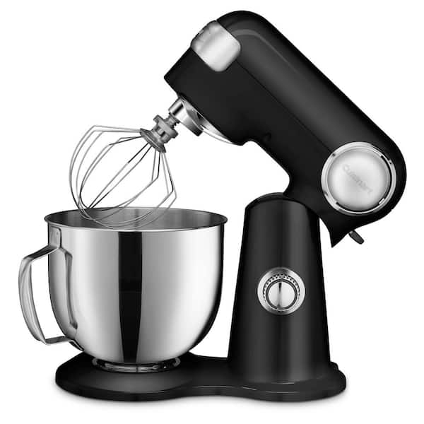 Cuisinart Precision Master 5.5 Qt. 12-Speed Black Die Cast Stand Mixer with Attachments