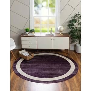 Del Mar Maria Violet 6' 0 x 6' 0 Round Rug