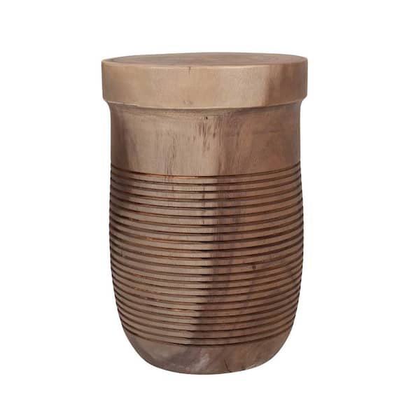 East At Main Antonia Gray Wash Accent Table