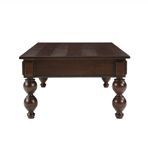 Noble House Hartwin Vintage 47 in. Espresso Finish Rectangle MDF