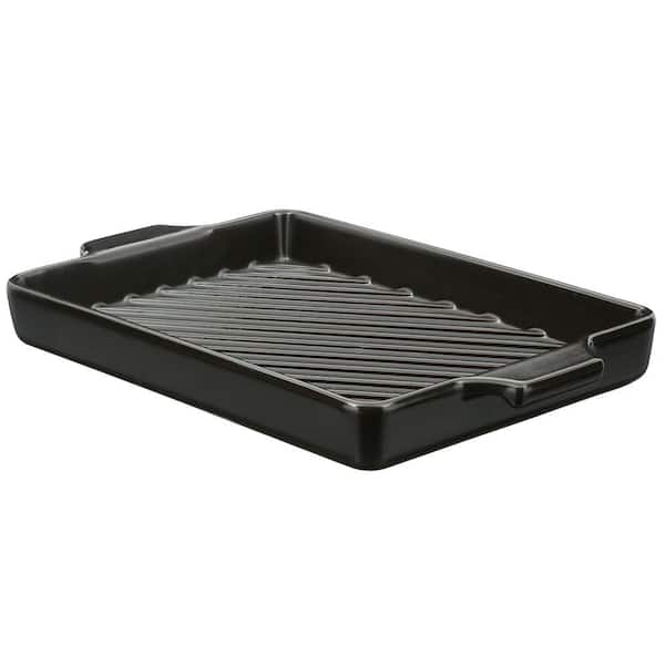 Charcoal Companion Flame-Friendly Ceramic Grilling Pan