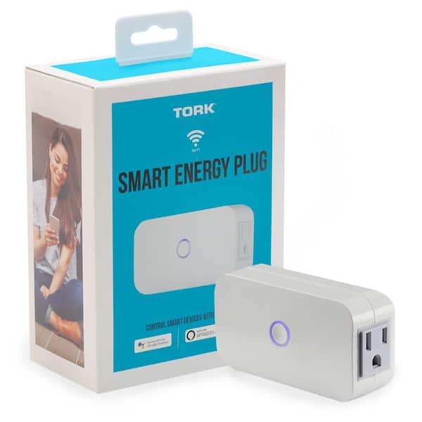 TORK Smart Energy Wi-Fi Indoor Energy Recording 3-Prong 2-Outlet Plug,  Alexa/Google Asst, Remote, Multi-Control and Schedule WFIP2EM - The Home  Depot