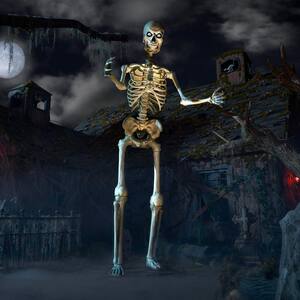 12 ft Giant-Sized Skeleton with LifeEyes(TM) LCD Eyes