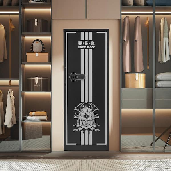 SKYSHALO 4-Gun Safe, Fireproof Long Gun Cabinet, 3-Ammo Slots, 2
