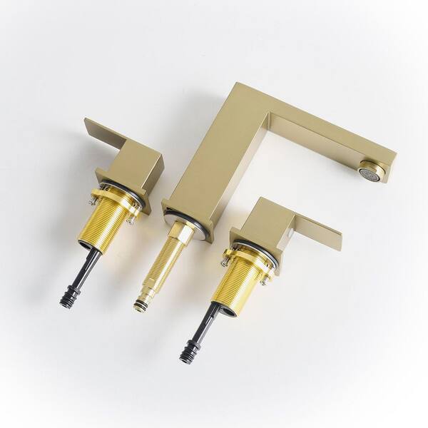 8 in. Widespread Double Handle Bathroom Sink Faucet with Side