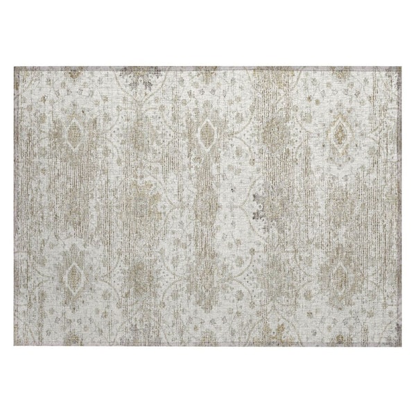 Chantille Machine Washable Indoor/Outdoor Abstract ACN3100 Ivory 3 ft. x 4 ft. Area Rug