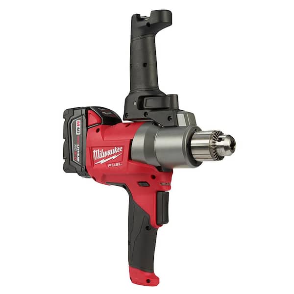 M18 FUEL 18-Volt Lithium-Ion Brushless Cordless 1/2 in. Mud Mixer Kit W/(2) 5.0Ah Batteries, Charger & Tool Bag M18 FUEL 18-Volt Lithium-Ion Brushless Cordless 1/2 in. Mud Mixer Kit W/(2) 5.0Ah Batteries, Charger & Tool Bag
