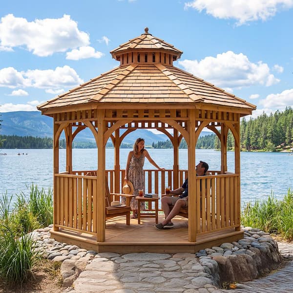 Outdoor Living Today 10 ft. Bayside Octagon Panelized Gazebo