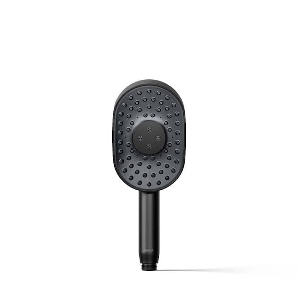 KOHLER Purist 3-Spray Patterns Wall Mount Round Handheld Shower Head 2.5 GPM in Matte Black