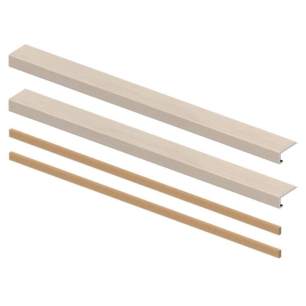 Fairview Oak 6.5 mm x 46 in. x 4 in. Exact Match Small Square Nose Open Stair Return/Landing Kit (2-Pack) price history on PriceWatchPro