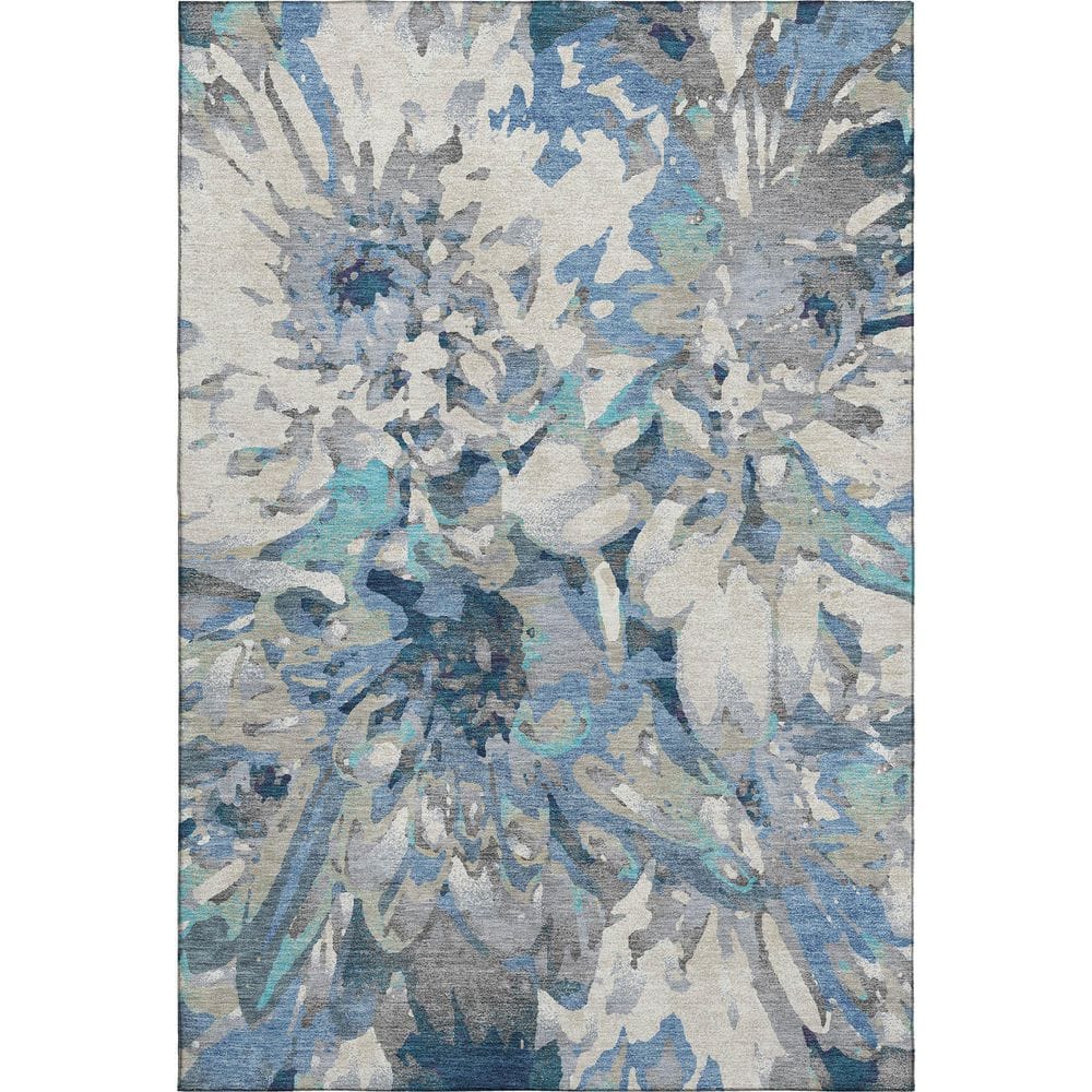 Mayfield Premium Machine Washable Abstract AMF2340 Denim 10 ft. x 14 ft. Area Rug price history on PriceWatchPro