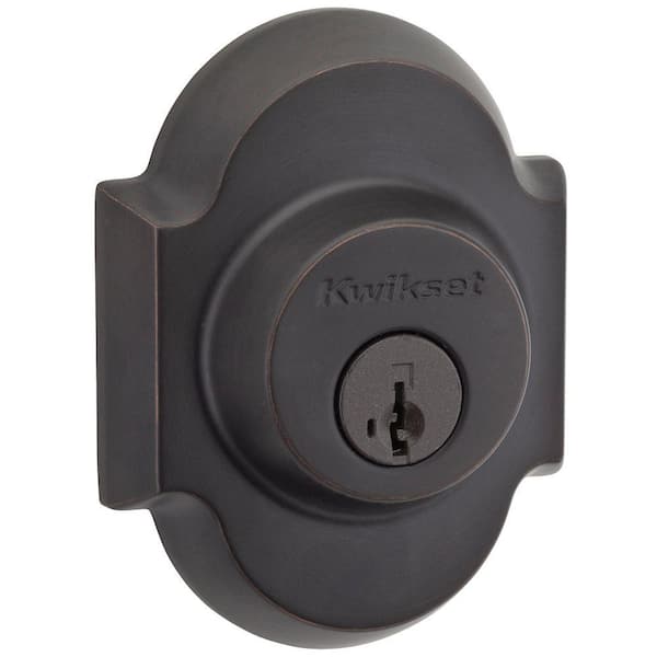 Kwikset Austin Venetian Bronze Single Cylinder Deadbolt Featuring