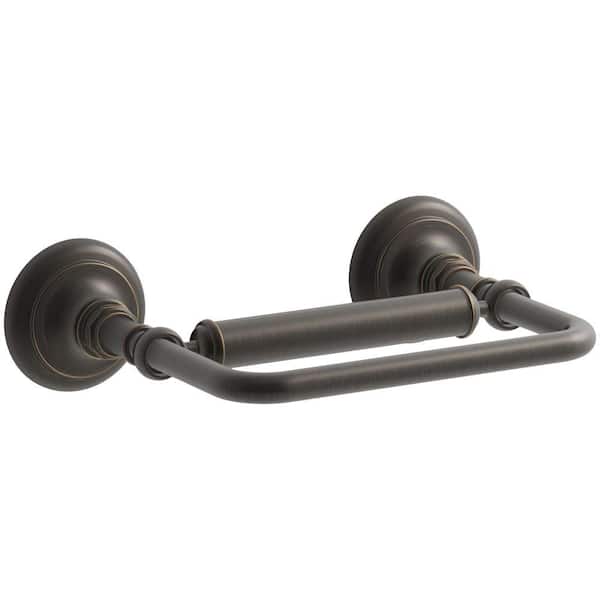 KOHLER Artifacts Pivoting Double Post Toilet Paper Holder in Oil Rubbed Bronze