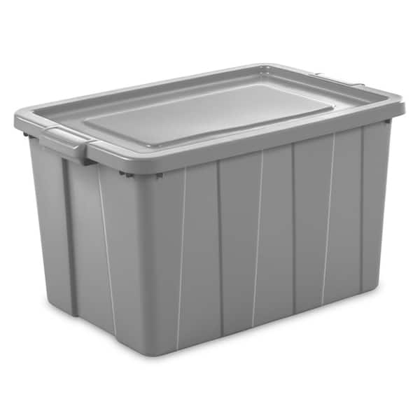 Sterilite Tuff1 30 gal. Plastic Storage Tote Container Bin with Lid (4-Pack)