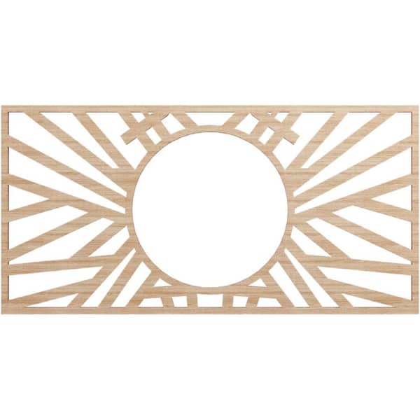 Ekena Millwork 0.25 in. x 6.625 in. x 9 in. Wood Medallion Moulding