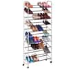 Honey-Can-Do 29.13 in. H 16-Pair Black Steel Shoe Rack SHO-09593 - The Home  Depot