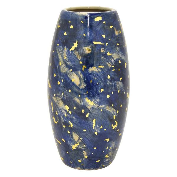 THREE HANDS 10.5 in. Ceramic Vase