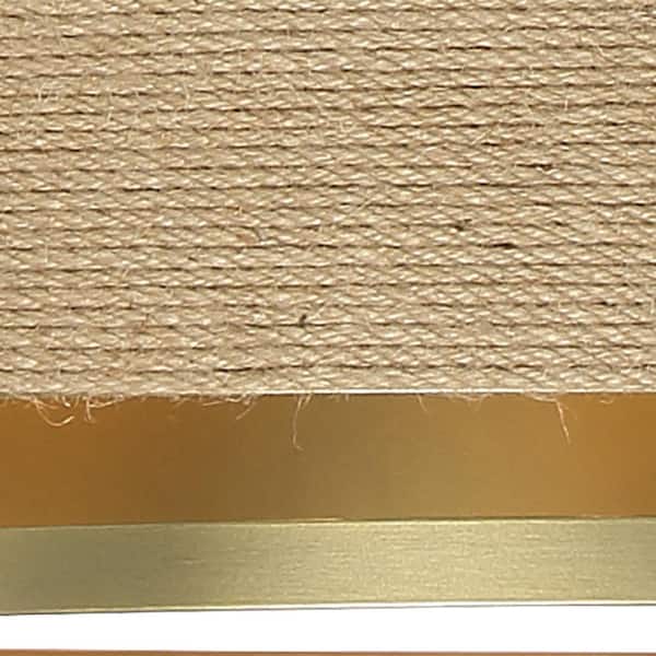 Minka Lavery - Windward Passage 6-Light Soft Brass Drum Pendant with Natural Brown Rope Shade