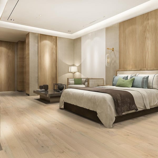 XL Tustin Grove White Oak 1/2 in. T x 7.48 in. W Tongue and Groove Engineered Hardwood Flooring (34.97 sq.ft./case)