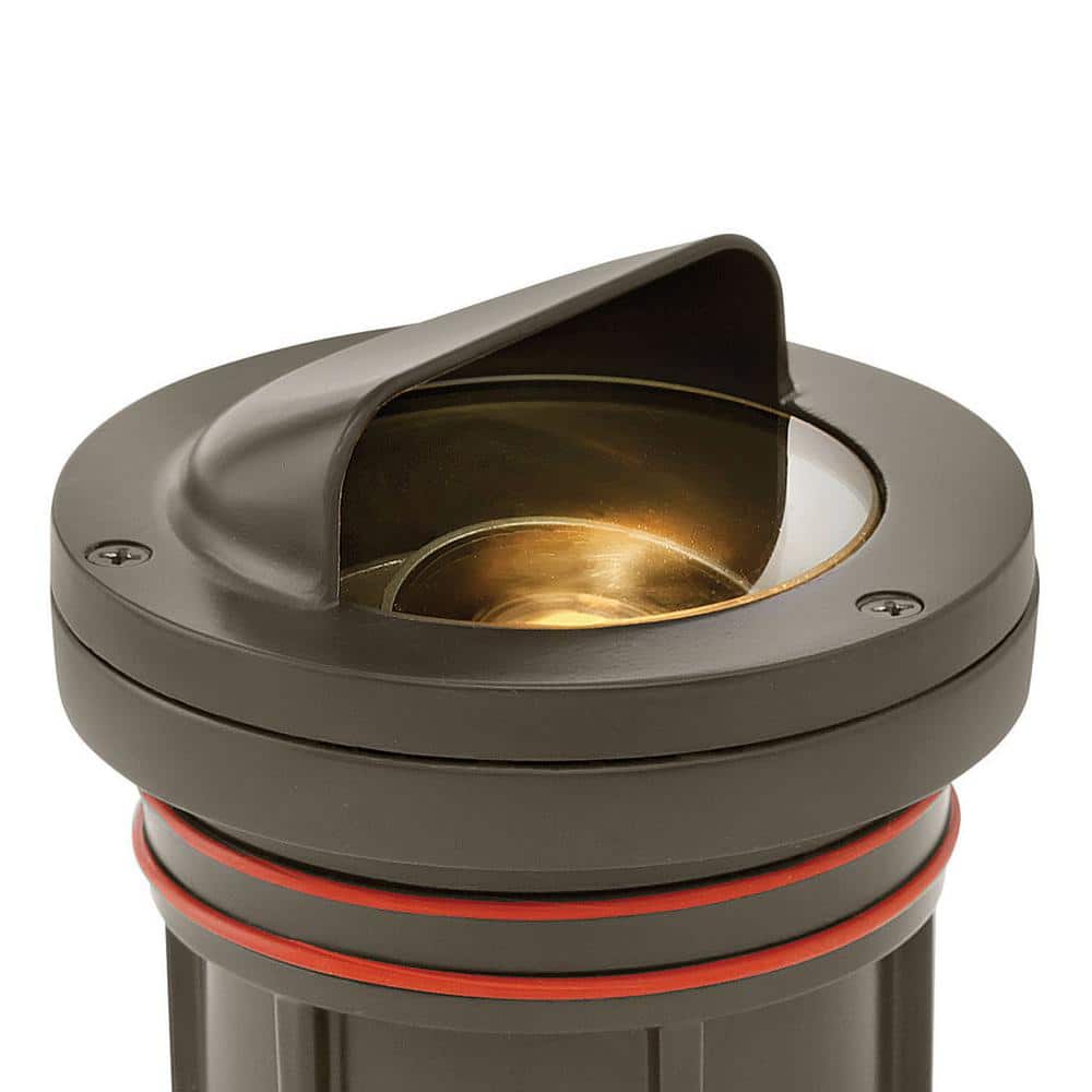 Bronze Low Voltage LED Shielded Well Light with Clear Lens