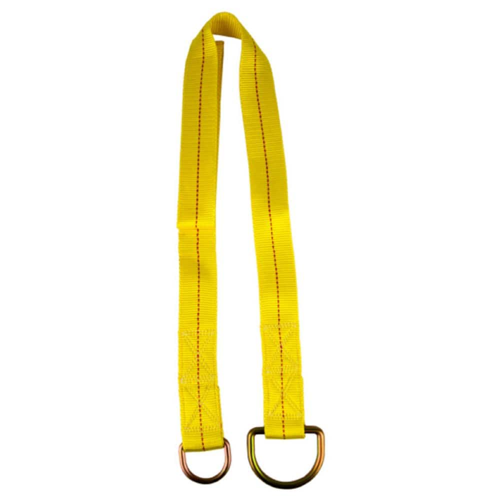 Guardian Fall Protection 10795 3-Feet Service Tech Barrier Web Premium Cross Arm Strap with Large and Small D-Rings