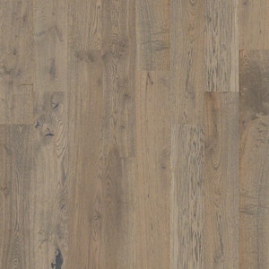 Richmond Wallingford White Oak 9/16 In. T X 7.5 in. W  Wire Brushed Engineered Hardwood Flooring (31.09 sq.ft./case)