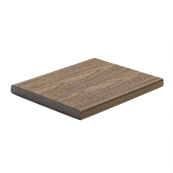 Trex Transcend 1 in. x 8 in. x 12 ft. Havana Gold Capped Fascia Composite Decking Board