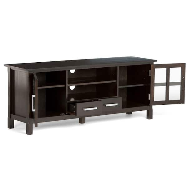 Entertainment Center TV Stand w/Storage & Shelves For TV's Up to 60" in Hickory 