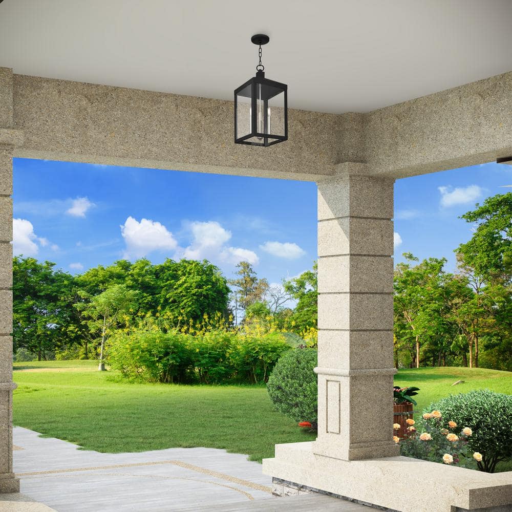 Nyack Modern Black Nickel 3-Light Indoor/Outdoor LED Pendant