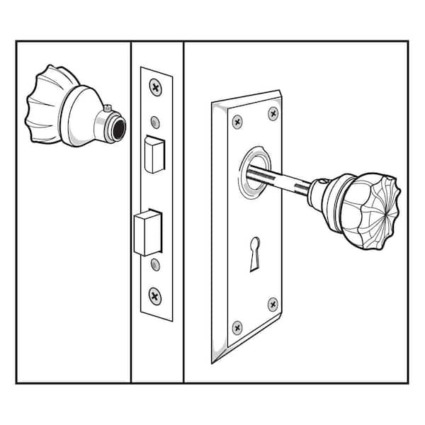 Prime-Line Vintage Indoor Mortise Lock Kit, Bronze, Skeleton Key