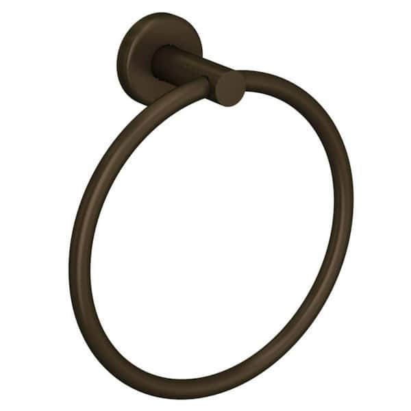 ROHL Lombardia Wall Mounted Towel Ring in Tuscan Brass