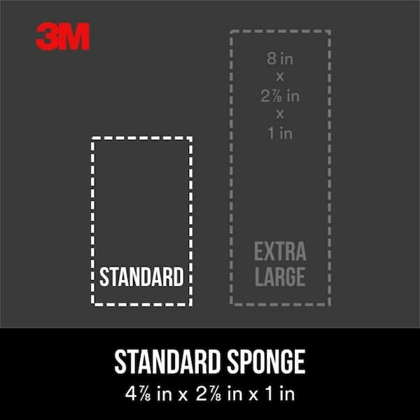 4 Sponges Package  3M Drywall Sanding Sponge Fine Angled