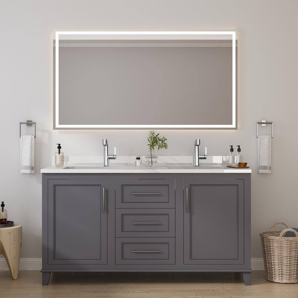 Chrome Single Hole Bathroom Faucet with Lever Handle